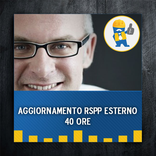 Coupon corso di aggiornamento RSPP esterno 40 ore